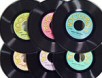 Plastic 45's in 3-pack