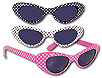 50s glasses - oversized in packs of 12