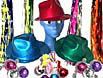 Disco hats, necklaces, earings, wrist streamers and metallic streamers will give your guests disco fever