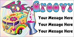 Personalized banner for your Groovy 60s Hippie party