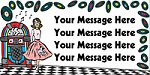 Rock and Roll personalized banner