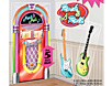 Mix and match Rockand Roll scene setters to make your own custom 50s wall decorations