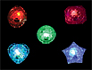 Jumbo light up rings are translucent LED shapes