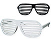 Black and white shutter shades