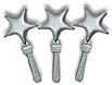 Silver clackers